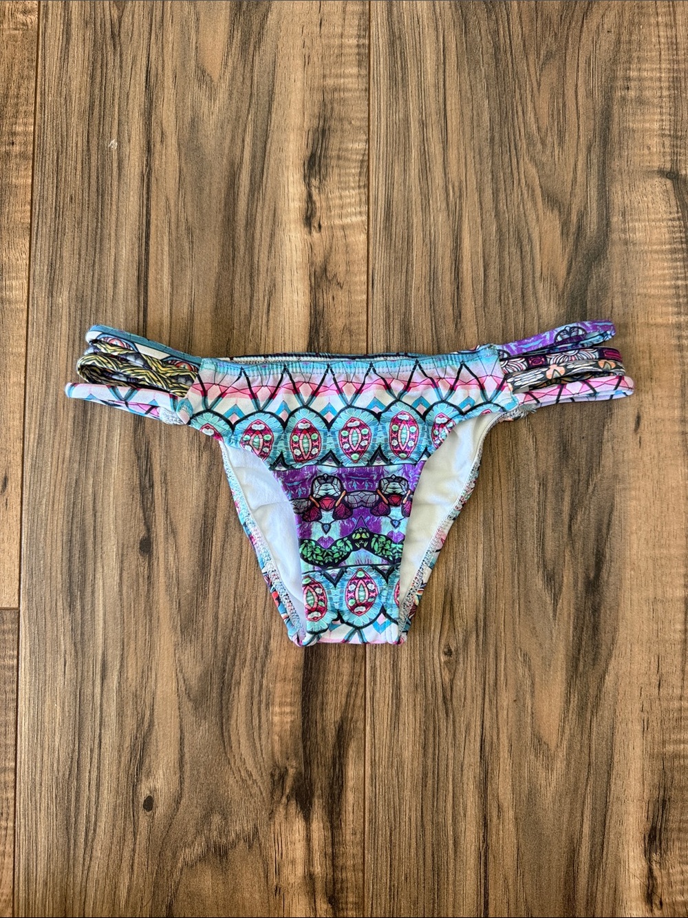 Multicolor Jewel Print Bikini Bottoms